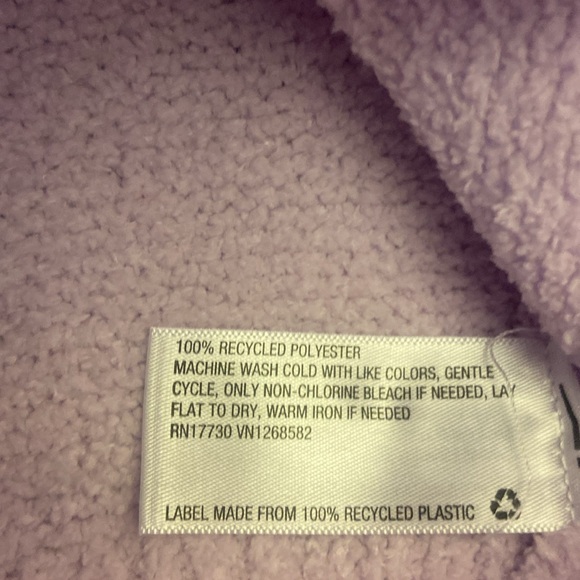 💜Wild fable Lavender Knit Terrycloth Cropped cardigan size medium - Picture 6 of 6